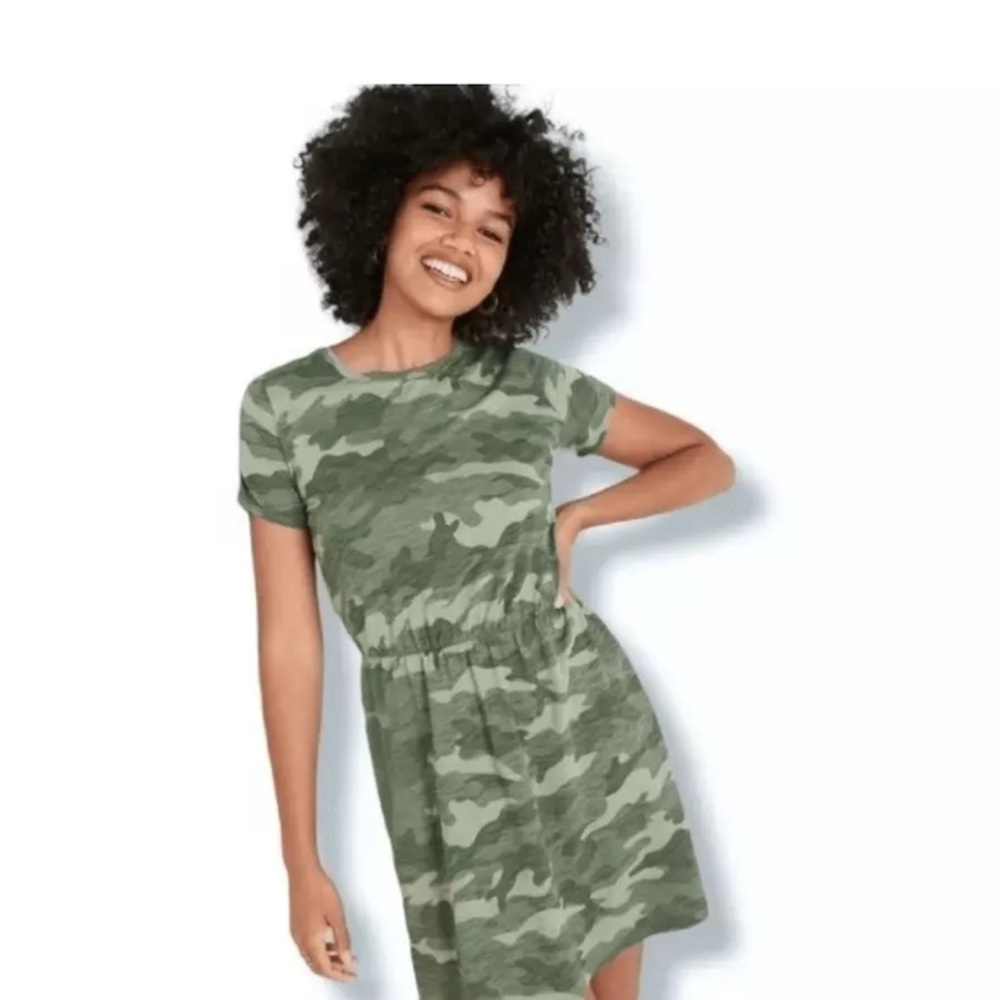 Old Navy- Waist-Defined Slub-Knit T-Shirt Dress for Women
